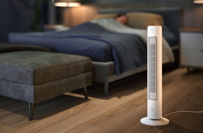 Ventilátor stĺpový Philips Series 5000 CX5535/00 biely