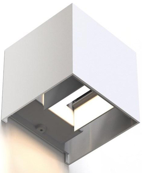 Nástenné svietidlo Hama SMART WiFi, štvorcové, 10 cm, IP44 biele