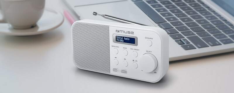 Rádioprijímač s DAB+ MUSE M-109 DBW biely Rádioprijímač s DAB+ MUSE M-109 DBW biely