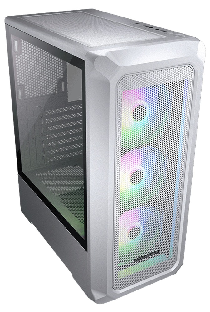 Elegantná počítačová skriňa Cougar ARCHON 2 Mesh RGB, biela farba