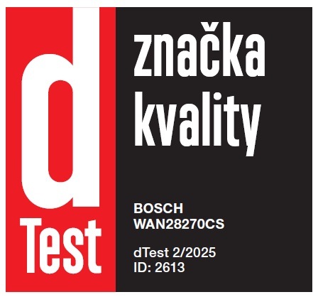 Práčka Bosch Serie 4 WAN28270CS biela ocenení značky dtest pro pračku Bosch WAN28270CS