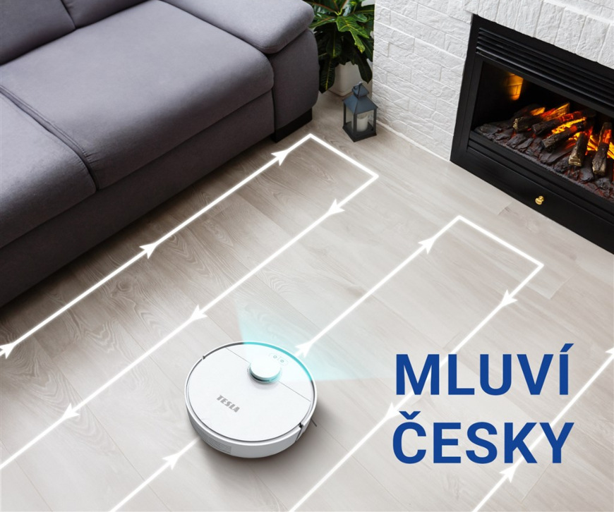 Robotický vysávač Tesla RoboStar IQ550 biely Teslá RoboStar iQ550