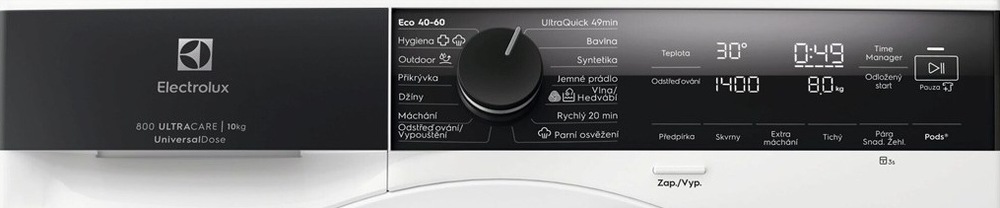 Electrolux EW8F4414SGUC ovládací panel