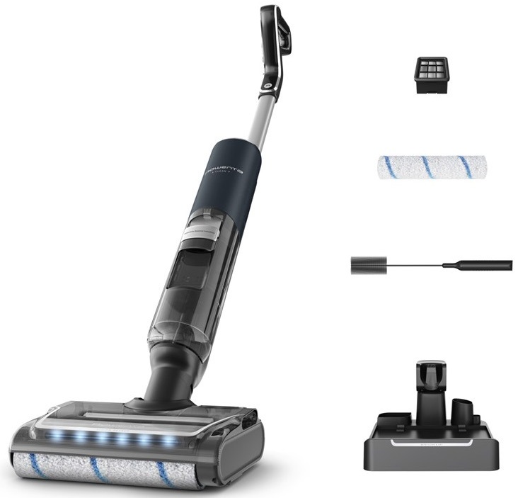 Čistič tvrdých podláh Rowenta X-Clean 7 Auto Wet & Dry 20 000 PA GZ5735E0 modrá
