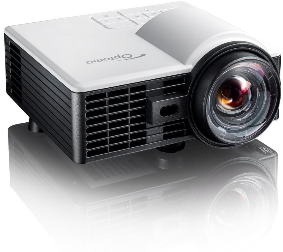Projektor Optoma ML1050STi biely Projektor Optoma ML1050STi DLP je natočený ľahko vľavo