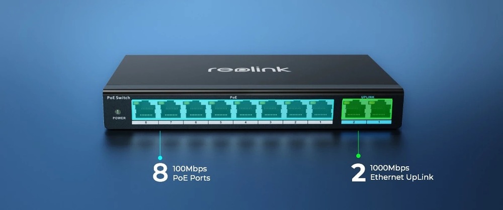 Switch Reolink RLA-PS1 PoE čierny Reolink RLA-PS1 PoE