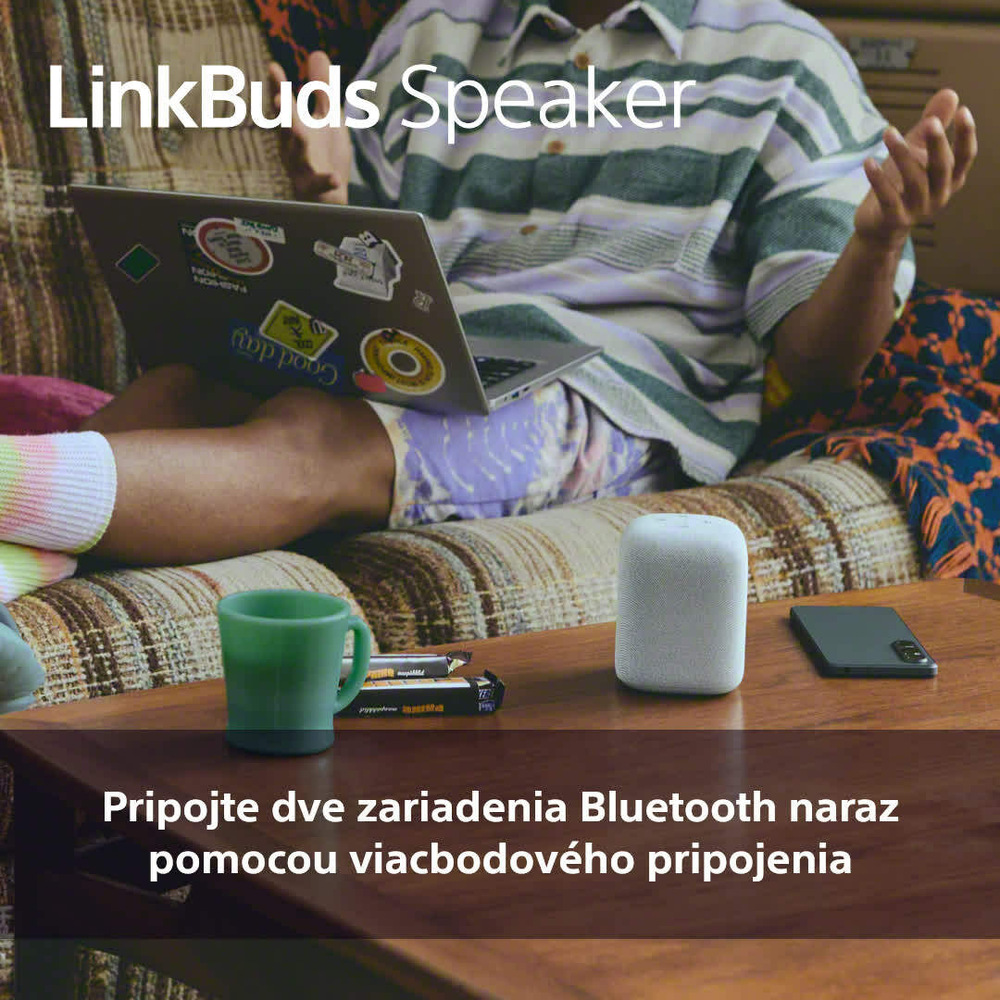 Prenosný reproduktor Sony LinkBuds Speaker sivý