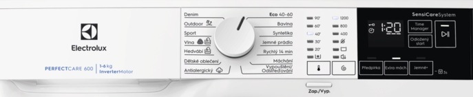 Electrolux EWS6426BC ovládací panel