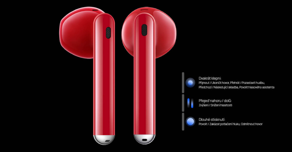 Slúchadlá Huawei FreeBuds Lipstick červená Huawei FreeBuds Lipstick