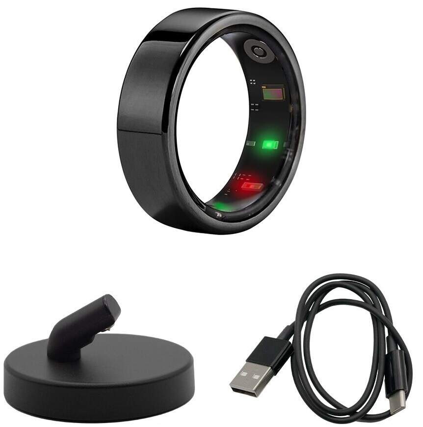 Inteligentný prsteň Tesla Ring G55 veľkosť 11 (20,80 mm) čierny Inteligentný prsteň Tesla Ring G55 veľkosť 11 (20,80 mm) čierny