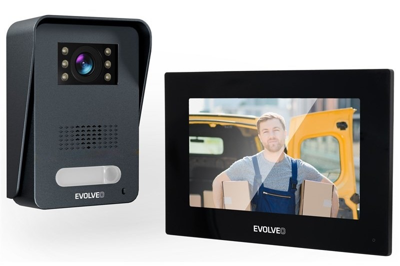 Dverný videotelefón Evolveo DoorPhone AP1- 2 čierny
