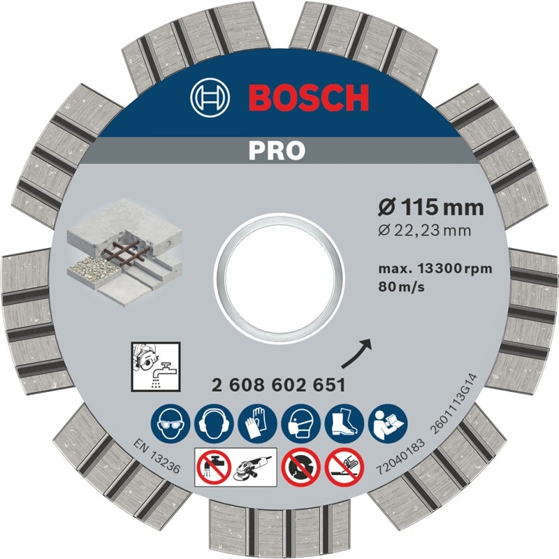 Diamantový kotúč Bosch PRO 2.608.602.651 na rezanie betónu