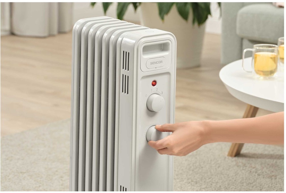 Radiátor Sencor disponuje 7 vykurovacími článkami