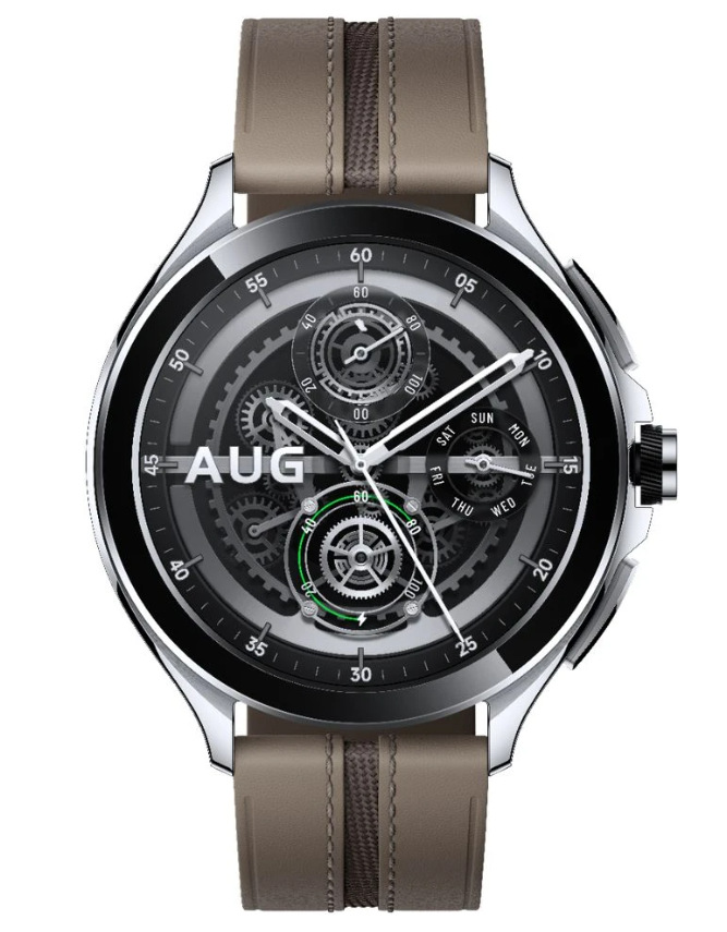 Inteligentné hodinky Xiaomi Watch 2 Pro 46mm - Silver / Brown Elegant Band