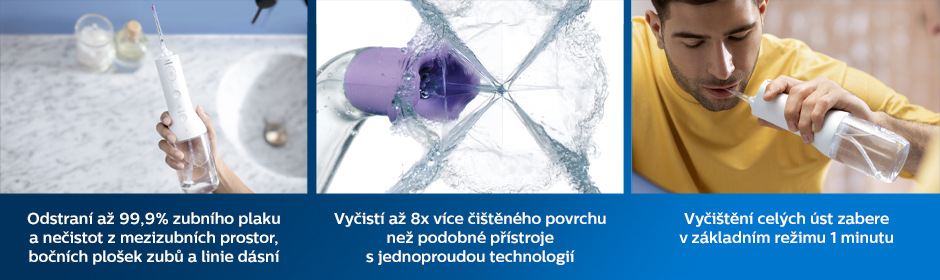 Ústna sprcha Philips Sonicare Power Flosser HX3826/31 biela