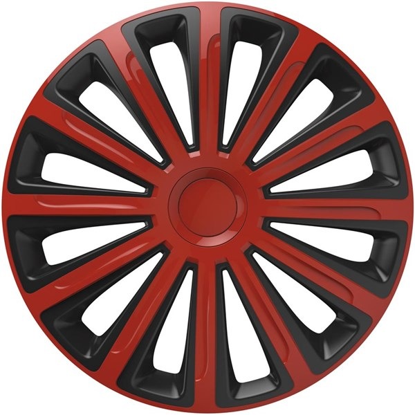 Kryt kolies Versaco Trend red/black 15" sada (4 ks)