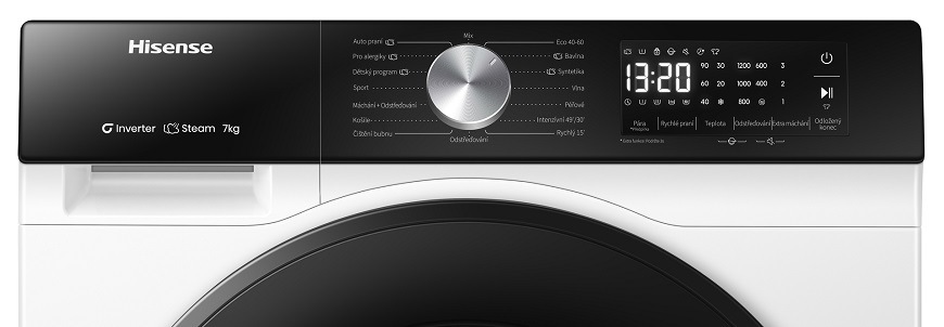 Práčka Hisense WF3S7021BW biela Práčka Hisense WF3S7021BW, biela, LED displej