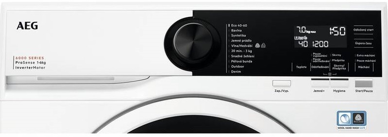 Práčka AEG ProSense™ 6000 LSR6E27WC, úzka, biela