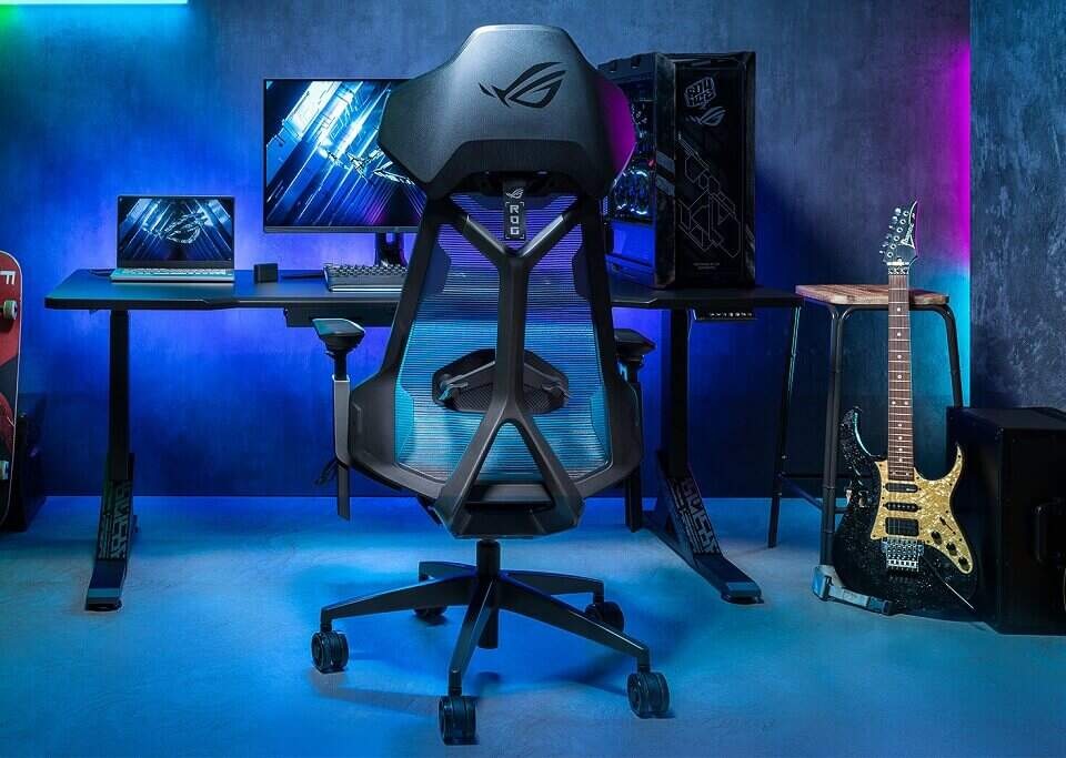 Herná stolička Asus ROG Destrier Ergo Gaming Chair (SL400) čierna Herná stolička Asus ROG Destrier Ergo Gaming Chair (SL400) čierna