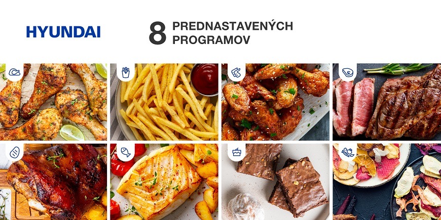 Fritéza teplovzdušná Hyundai AF 220 čierna Fritéza teplovzdušná Hyundai AF 220 čierna