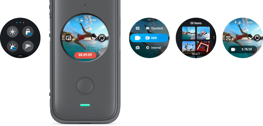 Outdoorová kamera Insta360 ONE X2 čierna/sivá Outdoorová kamera Insta360 ONE X2 čierna/sivá