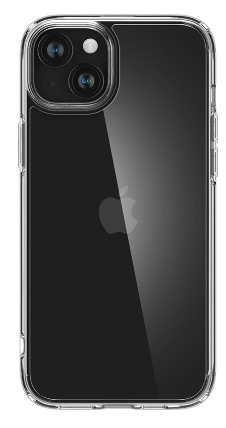 Kryt na mobil Spigen Crystal Hybrid na Apple iPhone 15 priehľadný