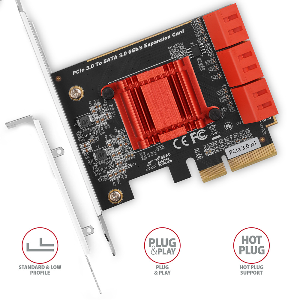 Radič Axagon PCES-SA6 - 6x SATA 6G port Radič Axagon PCES-SA6 - 6x SATA 6G port