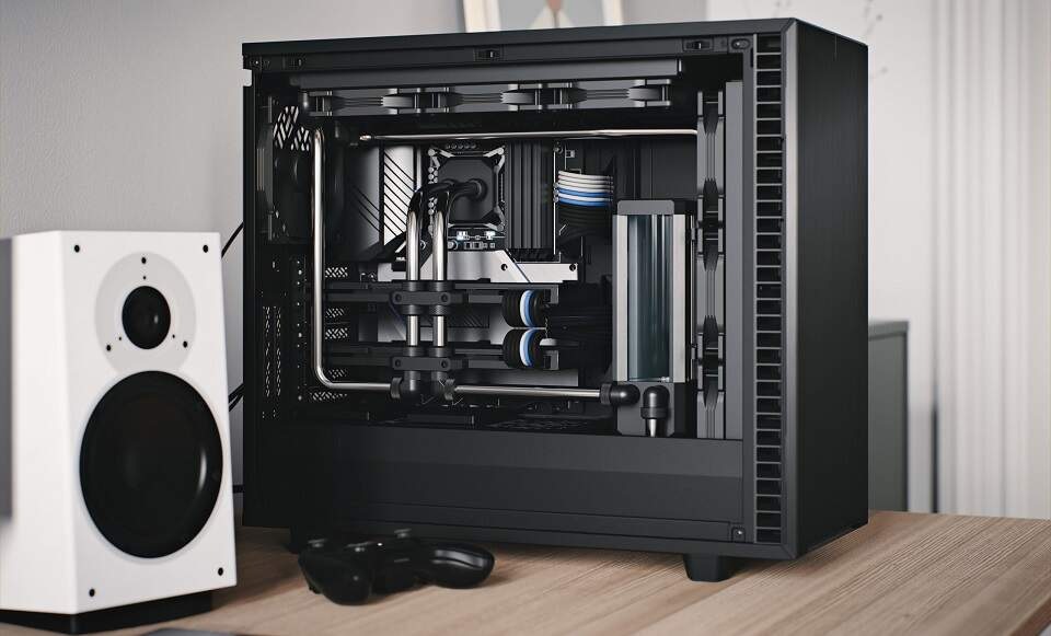Case FRACTAL DESIGN Define 7 Tempered Glass Light Tint čierna