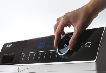 Práčka so sušičkou Haier HWD80-B14979-S biela Programy