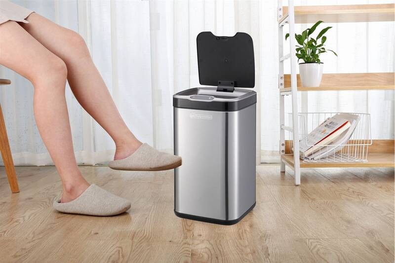 Bezdotykový odpadkový kôš Helpmation CUBE AK6311, 20 l nerez