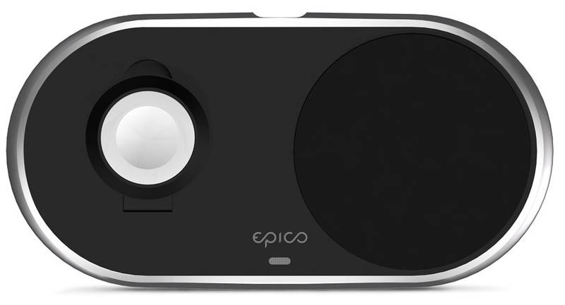 Bezdrôtová nabíjačka Epico 2v1 Wireless Charging Base čierna Bezdrôtová nabíjačka Epico 2v1 Wireless Charging Base čierna