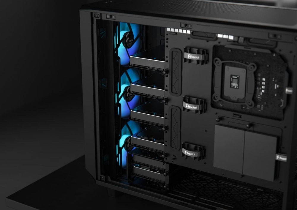 Case FRACTAL DESIGN Meshify 2 RGB Tempered Glass Light Tint čierna FRACTAL DESIGN Meshify 2 RGB Tempered Glass Light Tint