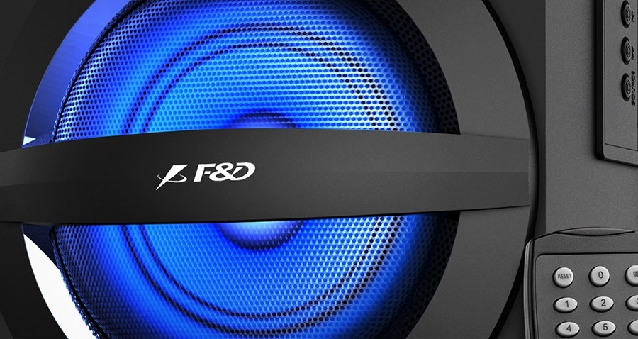 Reproduktory Fenda F&D A140X 2.1, bluetooth, rádio, USB, dálkové ovládání čierne Reproduktory Fenda F&D A140X 2.1, bluetooth, rádio, USB, dálkové ovládání čierne