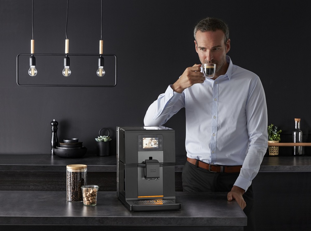 Automatický kávovar Krups Intuition Preference+ EA875U10 sivý