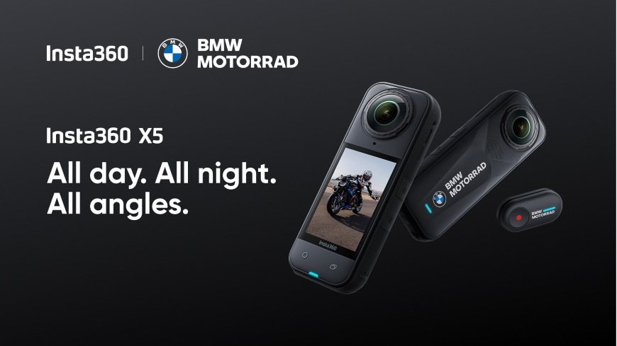 Outdoorová kamera Insta360 X5 BMW limitovaná edice čierna Akčná kamera Insta360 X5 s diaľkovým ovládaním