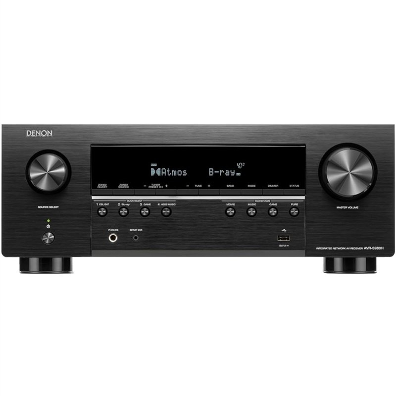 AV Receiver Denon AVR-S980H, čierna farba