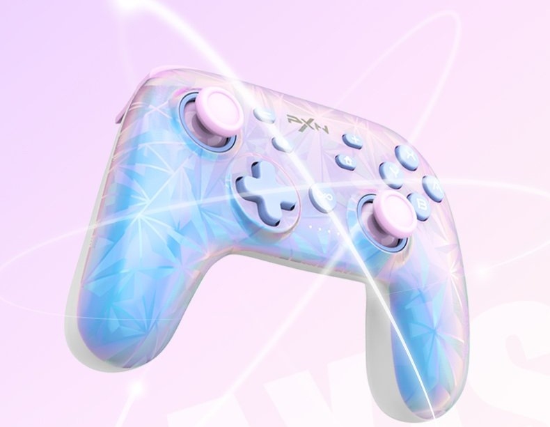 Gamepad s čiarami symbolizujúcimi 6osé ovládanie pohybom