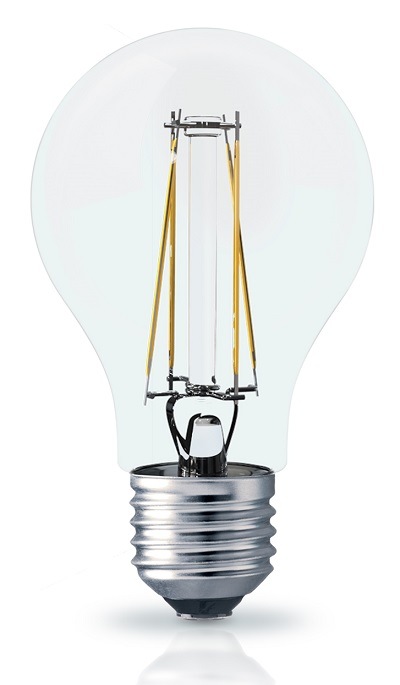 LED žiarovka ETA RETRO LEDka klasik filament 9W, E27, teplá biela žiarovka ETAA60W9WWF01, svietivosť