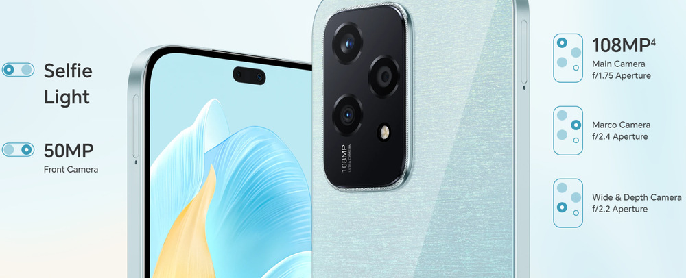 Mobilný telefón HONOR 200 Lite 5G 8 GB / 256 GB modrý