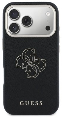 Kryt na mobil Guess PU Resin Logo na Apple iPhone 17 Pro čierny Kryt na mobil PU Resin Logo na Apple iPhone 17 Pro - čierny