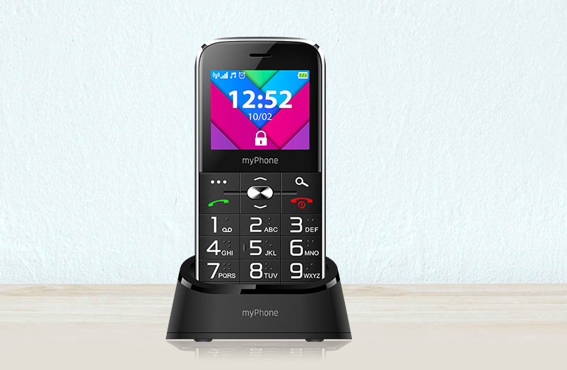 Mobilný telefón myPhone Halo C Senior čierny Mobilný telefón myPhone Halo C Senior čierny
