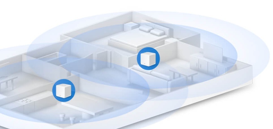 Kompletný Wi-Fi systém Mercusys Halo H60X, AX1500 Mesh Wi-Fi 6 biely