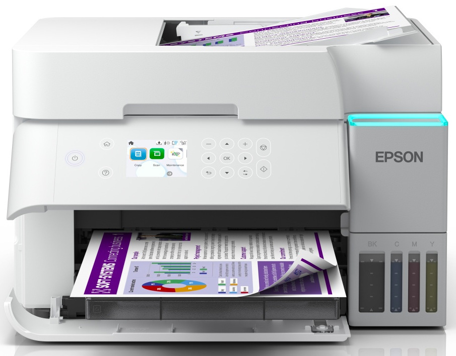 Tlačiareň multifunkčná Epson EcoTank L6376 A4, 18 str./min., 9 str./min., 4800 × 1200, automatický duplex, - biely