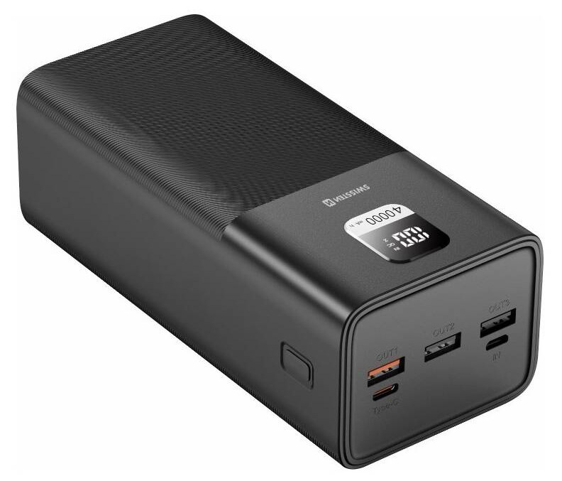 Powerbank Swissten Power Line 40 000 mAh 100 W PD čierny