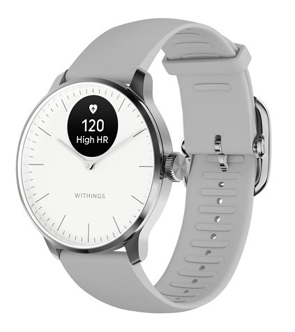 Inteligentné hodinky Withings Scanwatch Light 37 mm biele