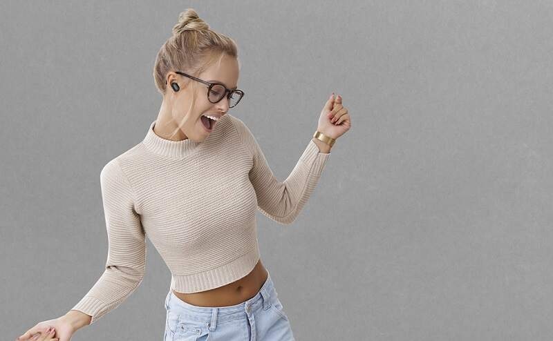 Slúchadlá AIWA EBTW-150BK čierna Slúchadlá AIWA EBTW-150BK čierna