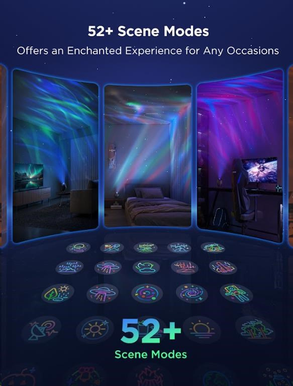 Dekoratívny LED projektor Govee Star Light
