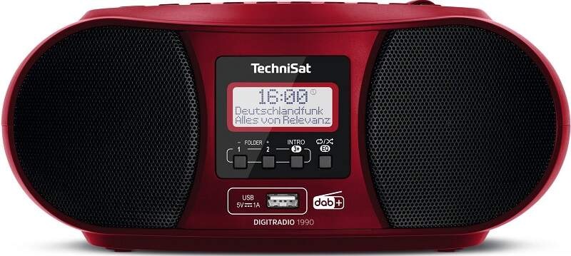 Rádioprijímač DAB+/CD Technisat DIGITRADIO 1990 červený Rádioprijímač DAB+/CD Technisat DIGITRADIO 1990 červený