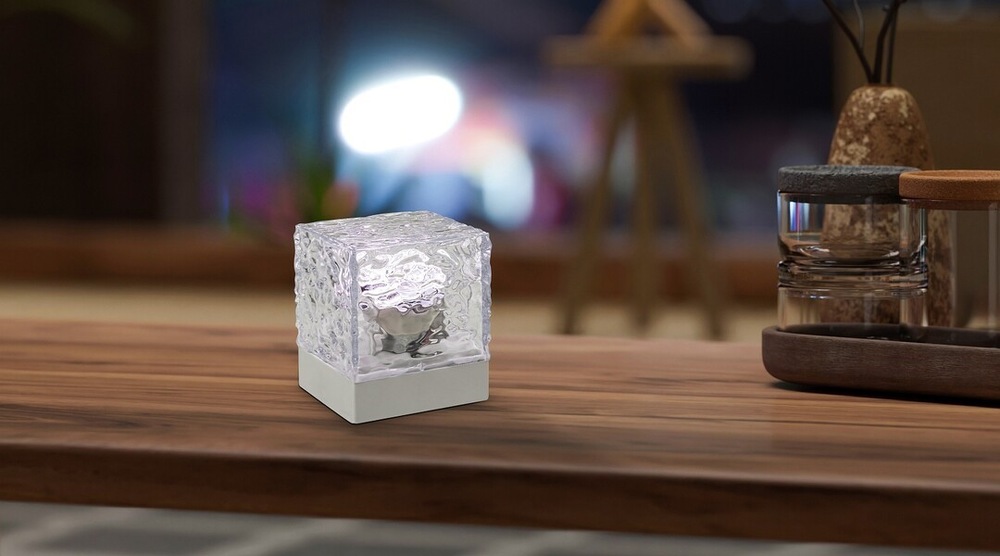 Stolná lampička Rabalux Cubiko 76022 biela