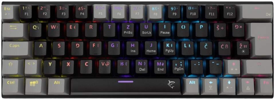 Klávesnica White Shark WAKIZASHI 2, Blue Switch, US layout čierna Klávesnica White Shark WAKIZASHI 2, Blue Switch, US layout čierna